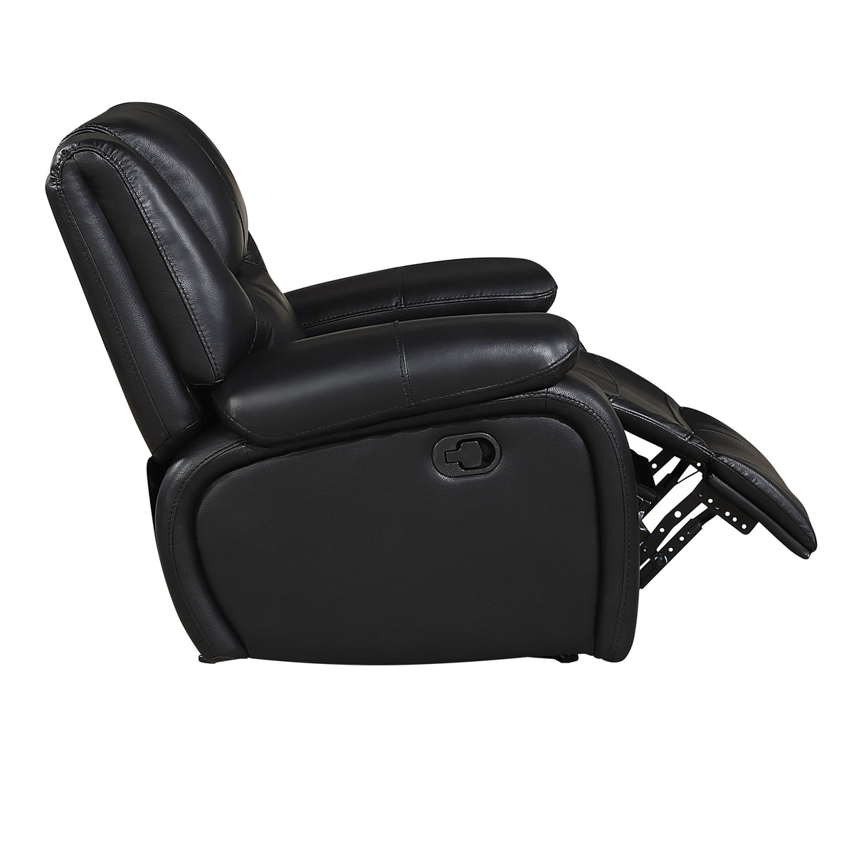Ellicott Black Glider Reclining Chair - Ornate Home