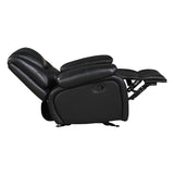 Ellicott Black Glider Reclining Chair - Ornate Home