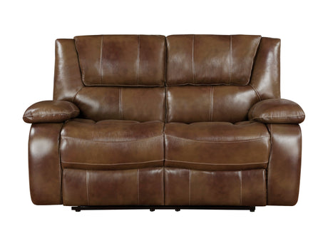 Ellicott Brown Double Reclining Loveseat - Ornate Home