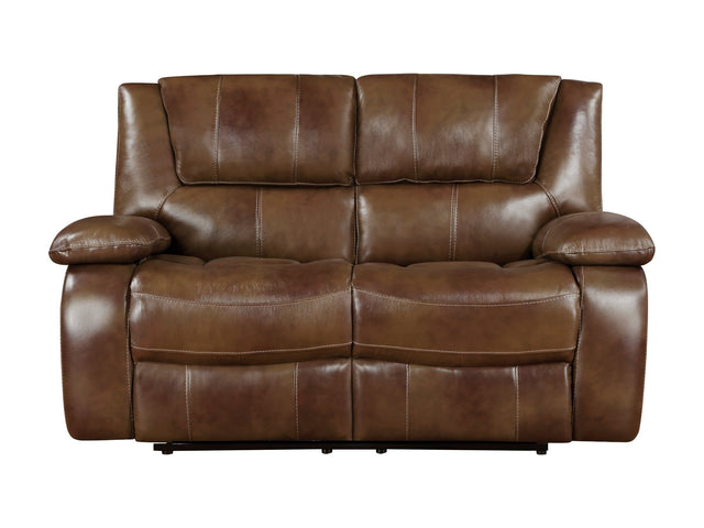 Ellicott Brown Double Reclining Loveseat - Ornate Home