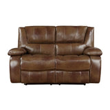 Ellicott Brown Double Reclining Loveseat - Ornate Home