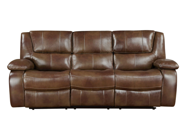 Ellicott Brown Double Reclining Sofa - Ornate Home