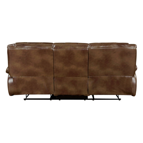 Ellicott Brown Double Reclining Sofa - Ornate Home