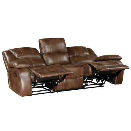 Ellicott Brown Double Reclining Sofa - Ornate Home