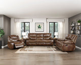 Ellicott Brown Double Reclining Sofa - Ornate Home