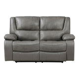 Ellicott Gray Double Reclining Loveseat