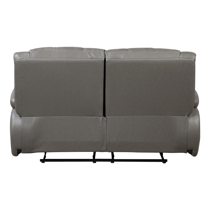 Ellicott Gray Double Reclining Loveseat