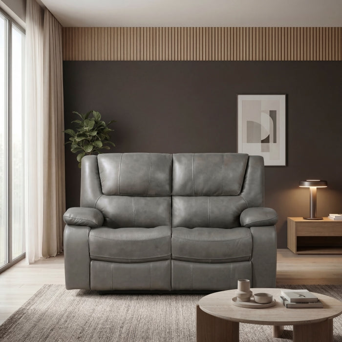 Ellicott Gray Double Reclining Loveseat