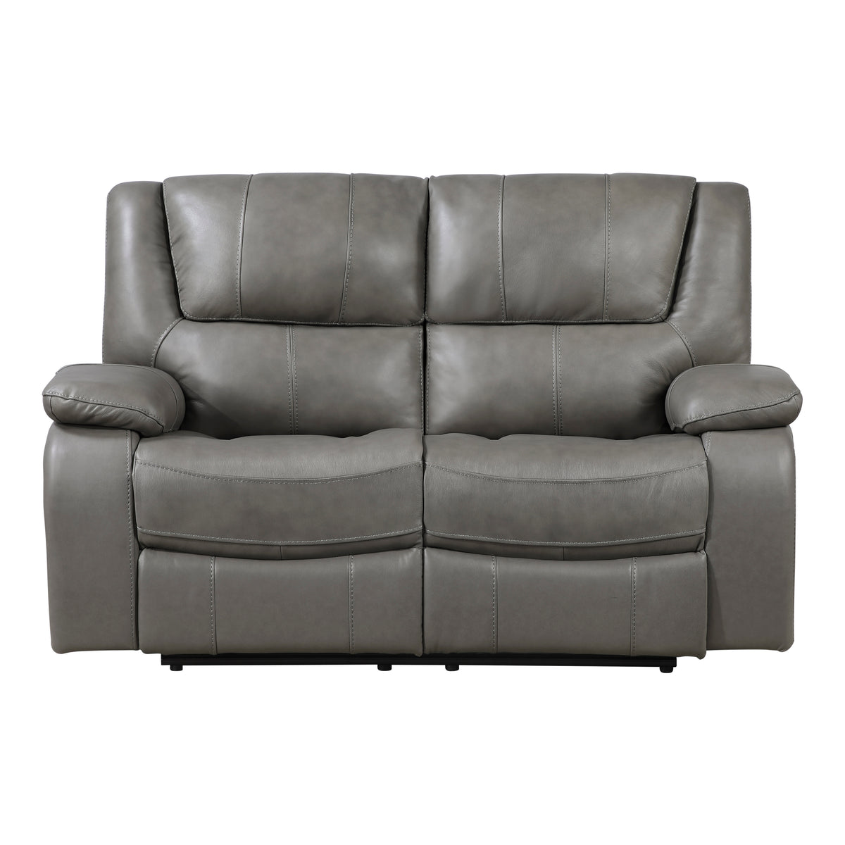 Ellicott Gray Double Reclining Loveseat - Ornate Home