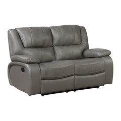 Ellicott Gray Double Reclining Loveseat - Ornate Home