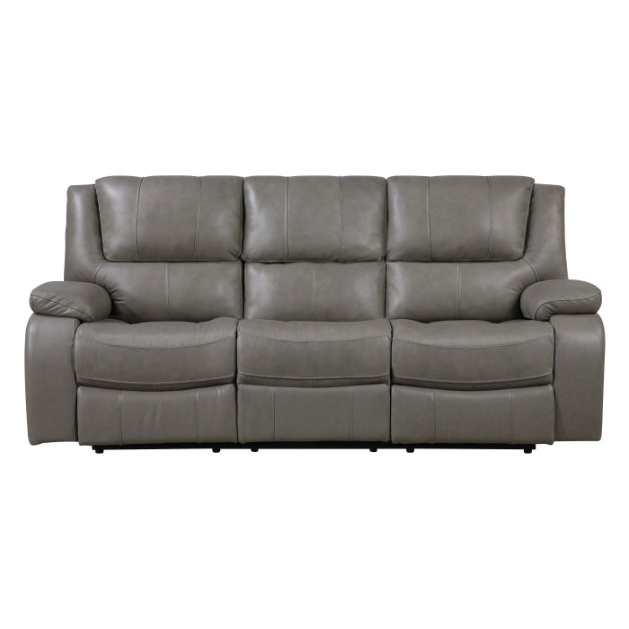 Ellicott Gray Double Reclining Sofa - Ornate Home
