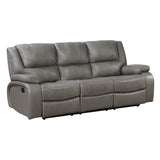 Ellicott Gray Double Reclining Sofa - Ornate Home