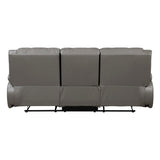 Ellicott Gray Double Reclining Sofa - Ornate Home