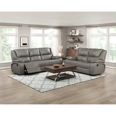 Ellicott Gray Double Reclining Sofa - Ornate Home