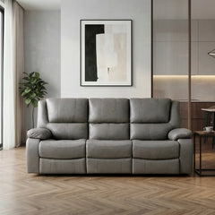 Ellicott Gray Double Reclining Sofa - Ornate Home