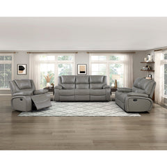 Ellicott Gray Glider Reclining Chair - Ornate Home