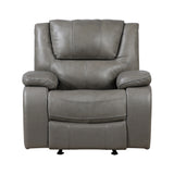 Ellicott Gray Glider Reclining Chair - Ornate Home