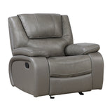 Ellicott Gray Glider Reclining Chair - Ornate Home