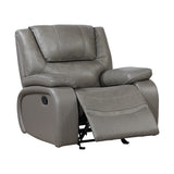 Ellicott Gray Glider Reclining Chair - Ornate Home