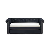 Ellie Black Daybed w/ Trundle - Ornate Home