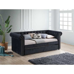 Ellie Black Daybed w/ Trundle - Ornate Home