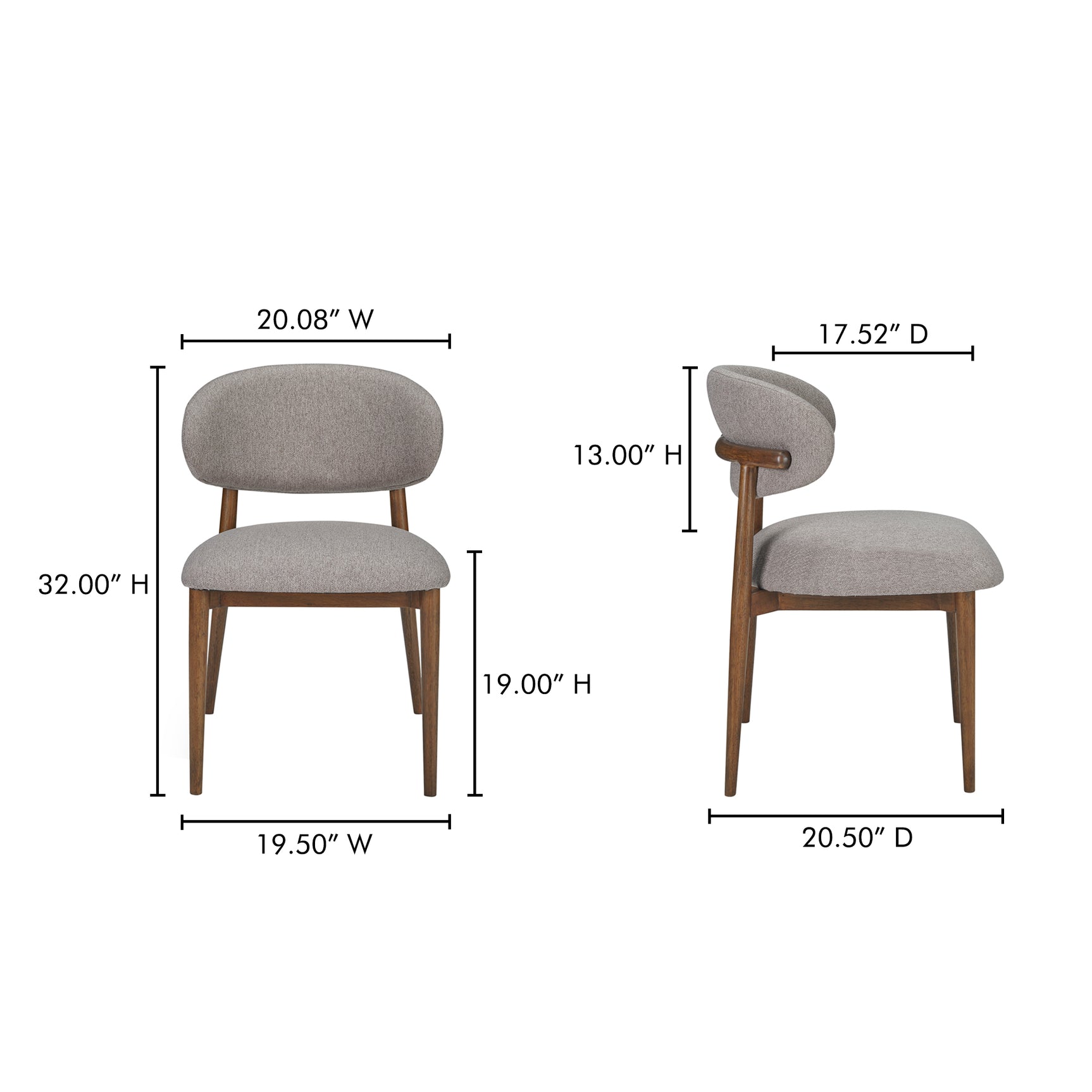 Ellie Light Brown Dining Chair - Ornate Home