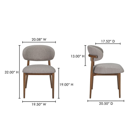 Ellie Light Brown Dining Chair - Ornate Home