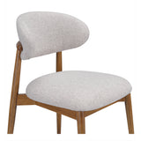 Ellie Oatmeal/Brown Dining Chair - Ornate Home