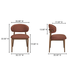 Ellie Rust Dining Chair - Ornate Home