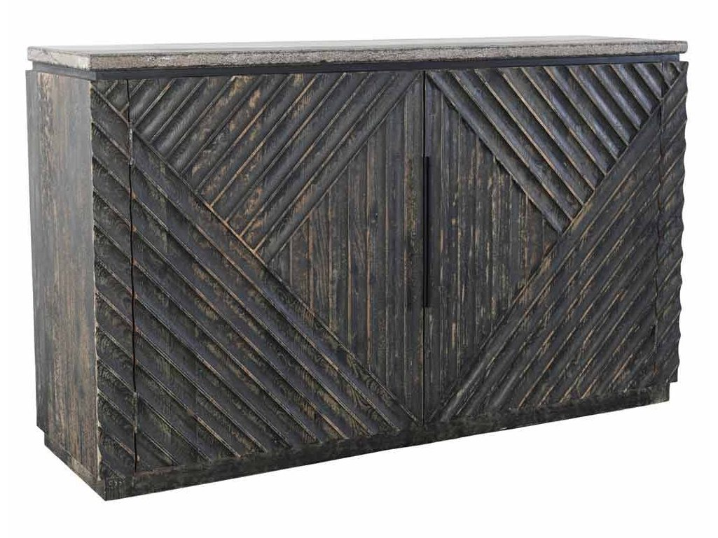 Ellington Black/Blue Sideboard 70" - Ornate Home