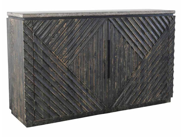 Ellington Black/Blue Sideboard 70" - Ornate Home