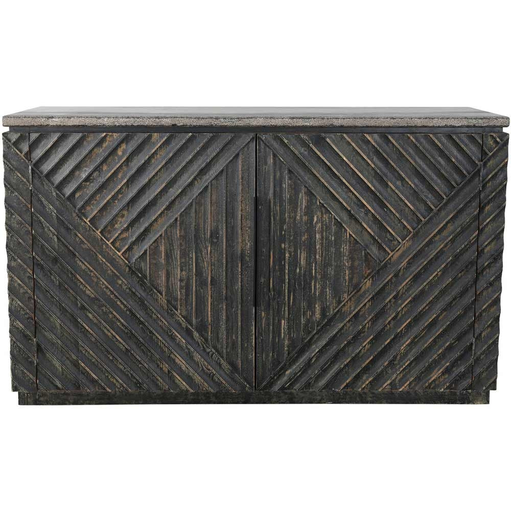 Ellington Black/Blue Sideboard 70" - Ornate Home