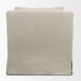 Ellington Cream Slipcovered Slope Arm Accent Chair - Ornate Home