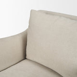 Ellington Cream Slipcovered Slope Arm Accent Chair - Ornate Home