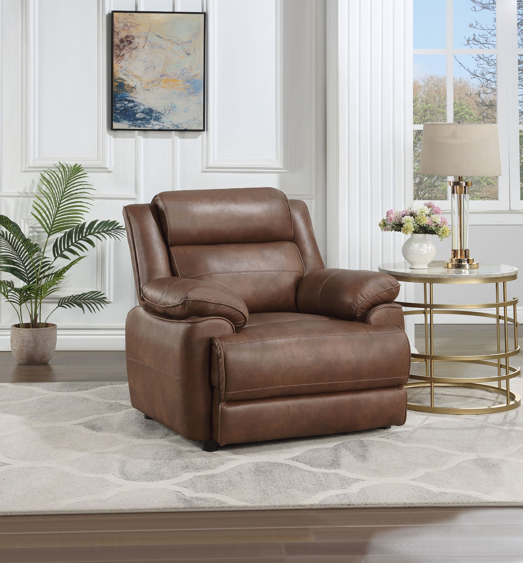 Ellington Dark Brown Accent Chair - Ornate Home