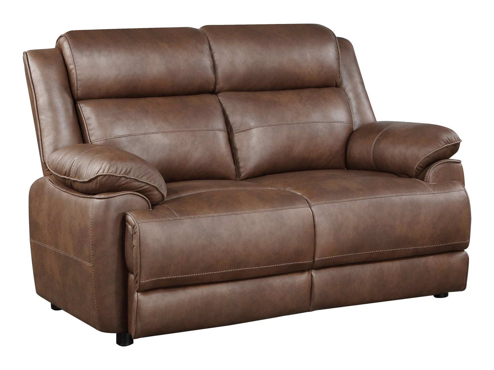 Ellington Dark Brown Loveseat - Ornate Home