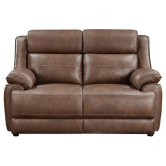 Ellington Dark Brown Loveseat - Ornate Home