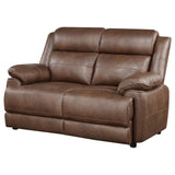 Ellington Dark Brown Loveseat - Ornate Home