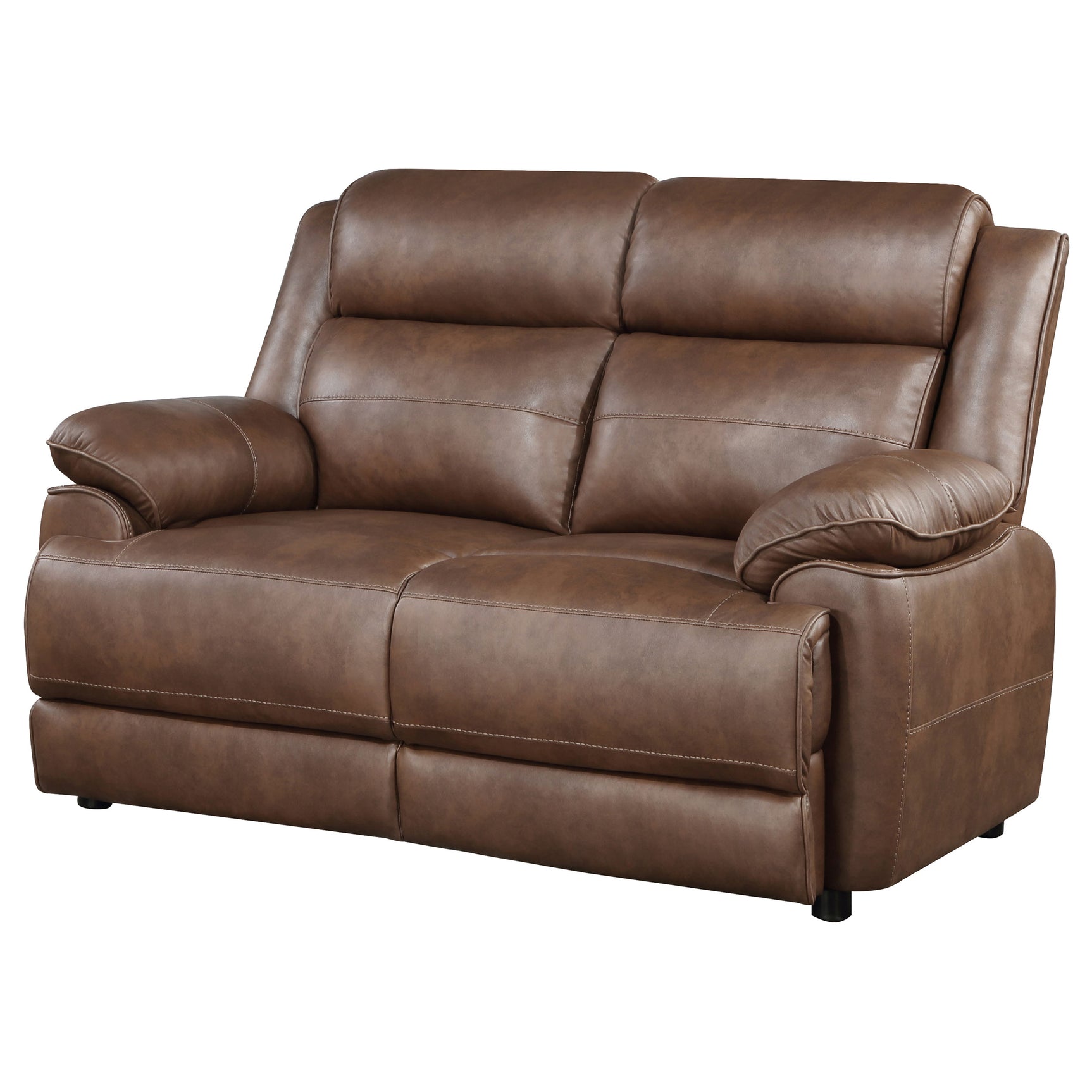 Ellington Dark Brown Loveseat - Ornate Home