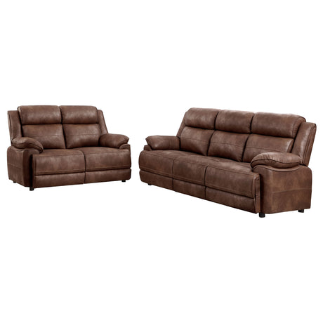 Ellington Dark Brown Sofa & Loveseat - Ornate Home