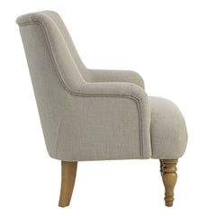 Ellington Linen Fabric Upholstered Accent Armchair - Ornate Home