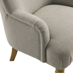 Ellington Linen Fabric Upholstered Accent Armchair - Ornate Home