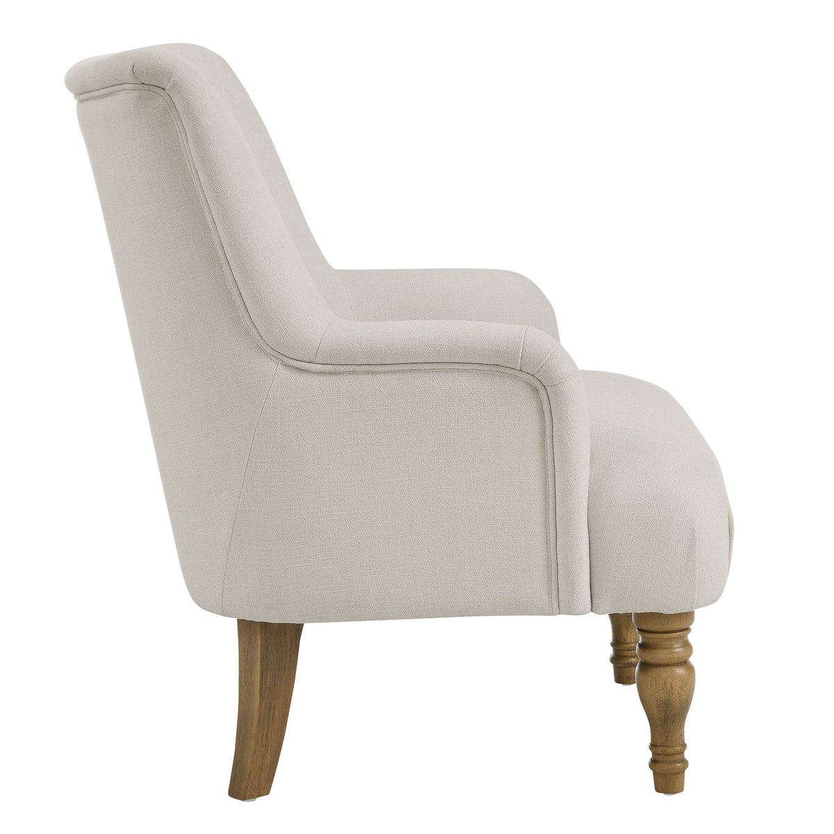 Ellington Salt Fabric Upholstered Accent Armchair - Ornate Home