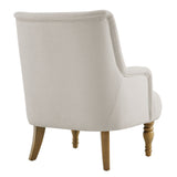 Ellington Salt Fabric Upholstered Accent Armchair - Ornate Home