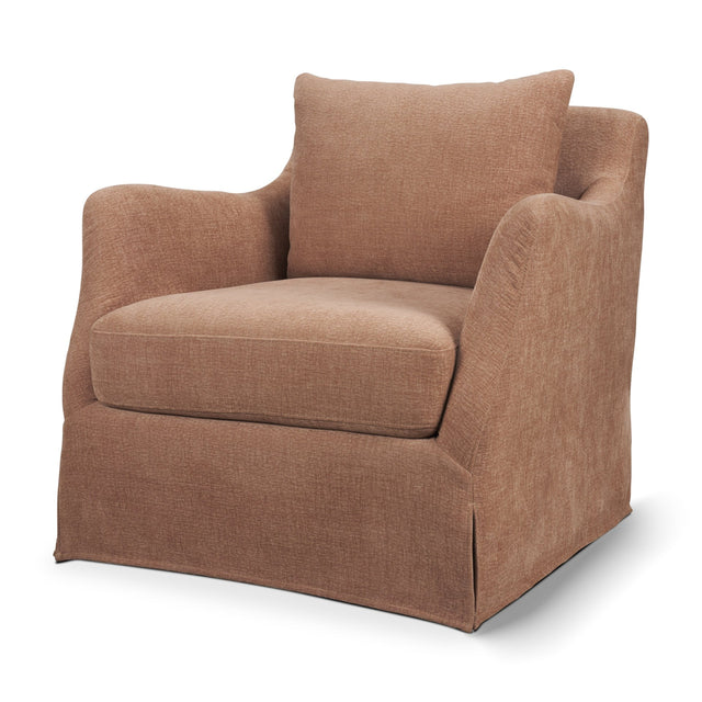 Ellington Sienna Slipcovered Slope Arm Accent Chair - Ornate Home