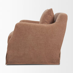 Ellington Sienna Slipcovered Slope Arm Swivel Accent Chair