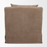 Ellington Stonewashed Latte Slipcovered Slope Arm Accent Chair - Ornate Home