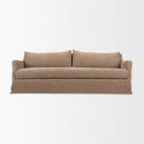 Ellington Stonewashed Latte Slipcovered Slope Arm Sofa - Ornate Home