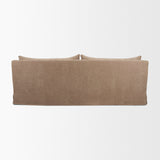 Ellington Stonewashed Latte Slipcovered Slope Arm Sofa - Ornate Home