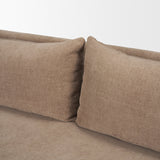 Ellington Stonewashed Latte Slipcovered Slope Arm Sofa - Ornate Home